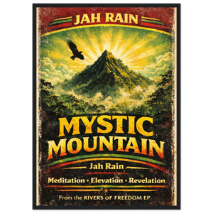 Mystic Mountain Wooden Framed Poster