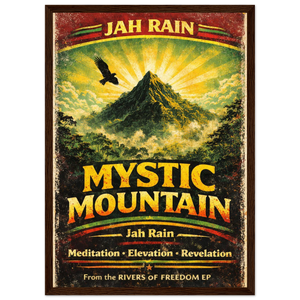 Mystic Mountain Wooden Framed Poster