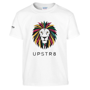 Upstr8 Lion Kid's Unisex T-shirt (Backprint)