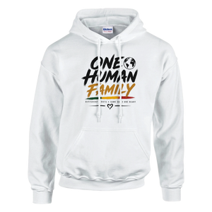 Upstr8 Unisex  One Human Family Hoodie (Backprint)