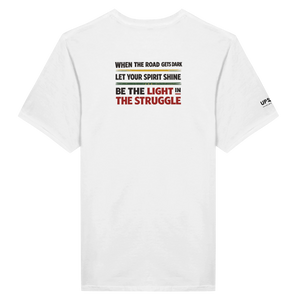 Upstr8 Light in the Struggle T-shirt (Backprint)