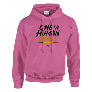 Upstr8 Unisex  One Human Family Hoodie (Backprint)