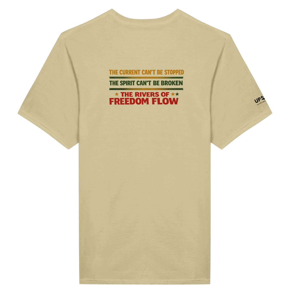 Upstr8 Rivers of Freedom T-shirt (Backprint)