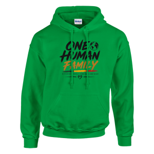 Upstr8 Unisex  One Human Family Hoodie (Backprint)
