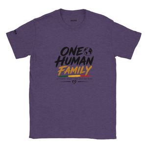 Upstr8 One Human Family T-shirt (Backprint)
