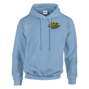 Jah Rain Waterfall/music Unisex Hoodie (Backprint)