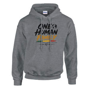 Upstr8 Unisex  One Human Family Hoodie (Backprint)