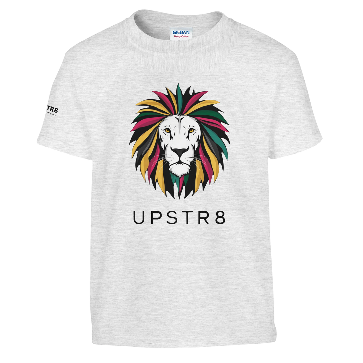 Upstr8 Lion Kid's Unisex T-shirt (Backprint)