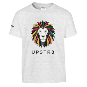 Upstr8 Lion Kid's Unisex T-shirt (Backprint)