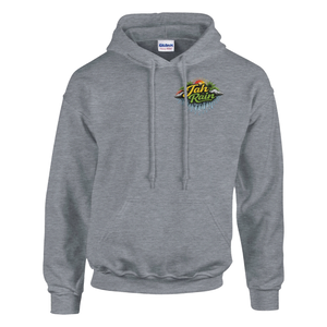 Jah Rain Waterfall/music Unisex Hoodie (Backprint)