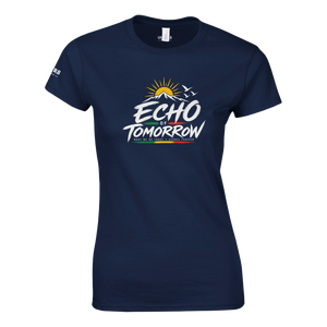 Upstr8 Women's Echo of Tomorrow T-shirt (Backprint)