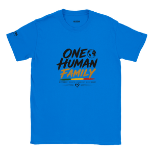 Upstr8 One Human Family T-shirt (Backprint)