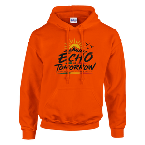 Upstr8 Unisex echo of Tomorrow Hoodie (Backprint)